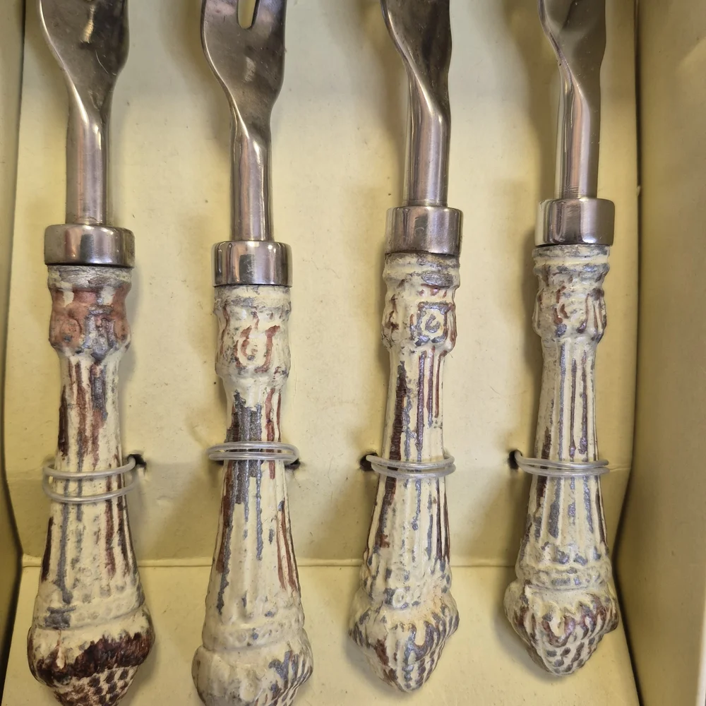 Vintage Set Of 4 Cocktail Forks